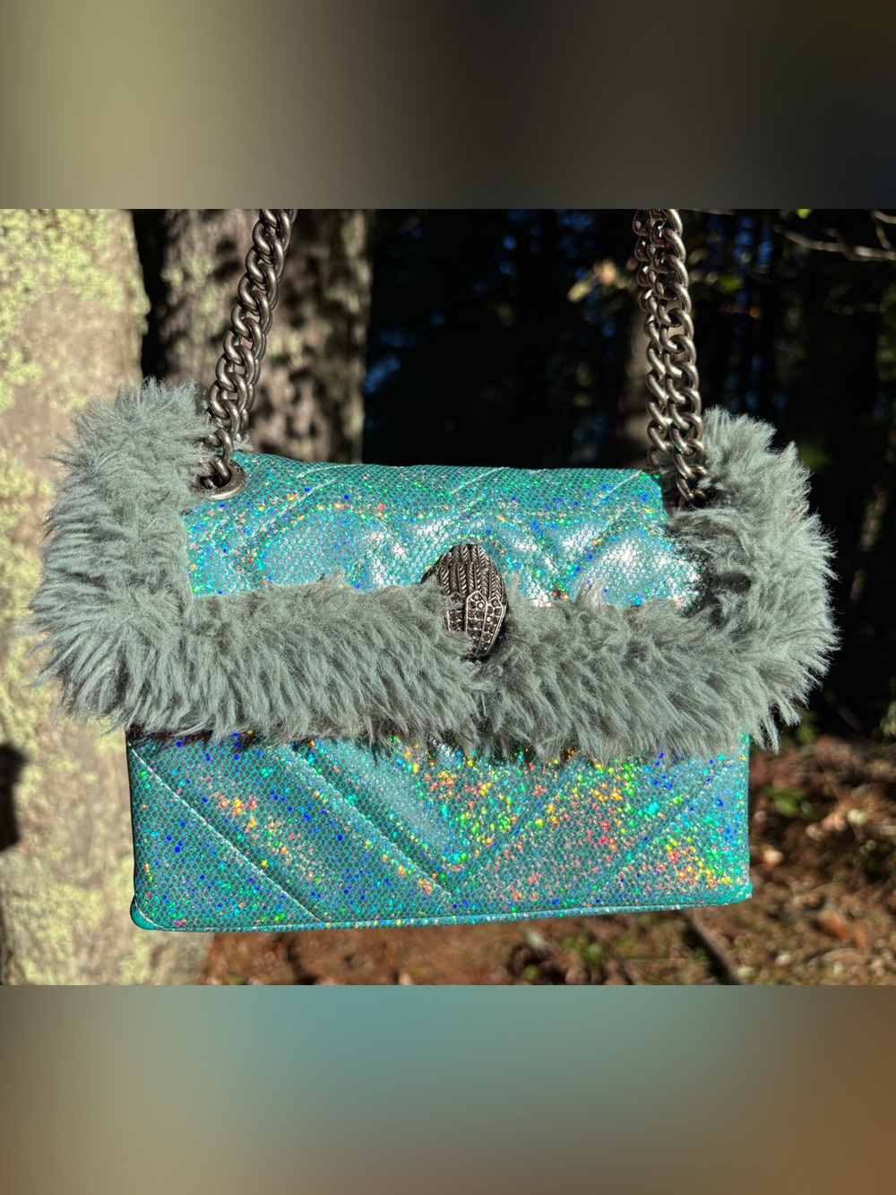 Kurt Geiger London Kensington Faux Fur Crossbody Bag
